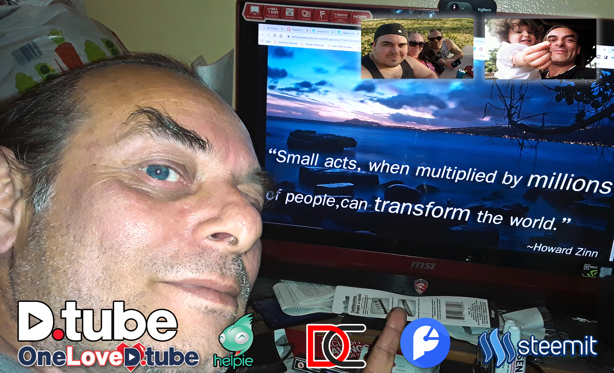 Small Acts, when Multiplied by Millions of People can Change the World... Howard Zinn - This is the Power of the #steem #community.jpg